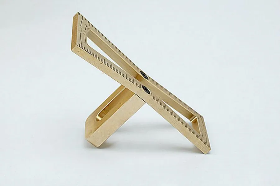Dovetail Mortise Gauge Hand Cut Copper Marker Template E