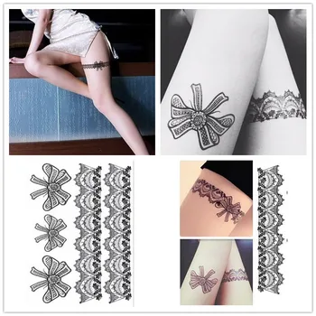 Leg Portion Sexy Stockings Lace Tattoo Stickers Temporary Tattoo Vintage Tattoo Black Tattoo Accesories
Leg Portion Sexy Stockings Lace Tattoo Stickers Temporary Tattoo Vintage Tattoo Black Tattoo Accesories