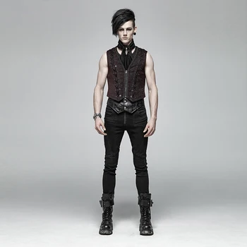 PUNK RAVE Mens Gothic Vest Fashion Zipper V Neck Party Evening Party Personality Waistcoat Tops for Men
PUNK RAVE Mens Gothic Vest Fashion Zipper V Neck Party Evening Party Personality Waistcoat Tops for Men