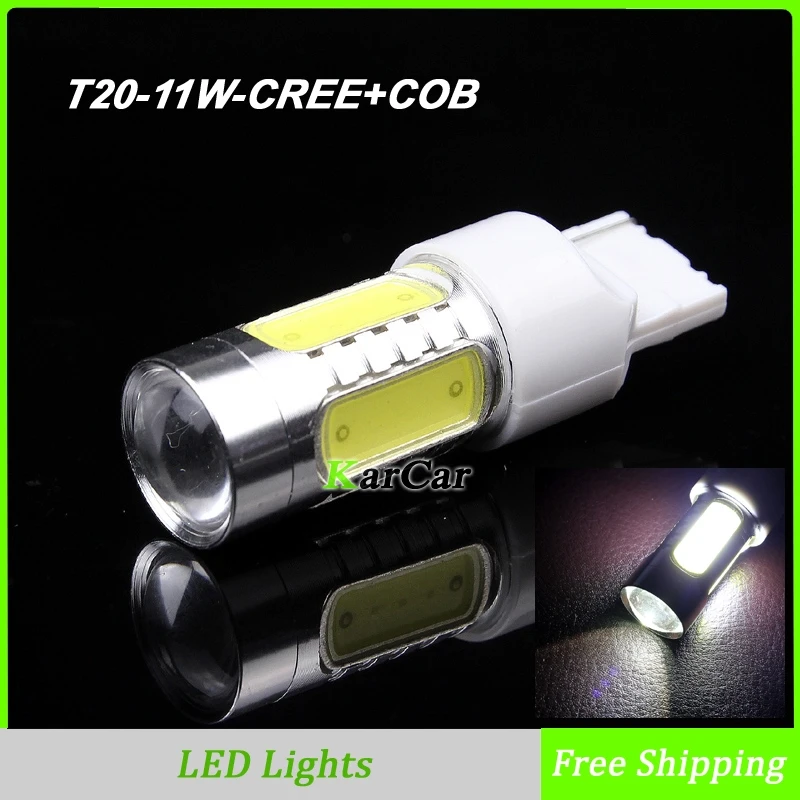 11W T20 CREE chip R5 + COB Chip with Lens W21W LED Reverse Lights, Car Backup Light 7440 Tail Lamps Parking Bulbs Free Shipping
11W T20 CREE chip R5 + COB Chip with Lens W21W LED Reverse Lights, Car Backup Light 7440 Tail Lamps Parking Bulbs Free Shipping