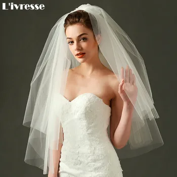 2 Layers Short Wedding Veil Comb Cut Edge Velos De Novia 2017 Accessory Bridal Veils With Comb Blanc Voile De Mariage
2 Layers Short Wedding Veil Comb Cut Edge Velos De Novia 2017 Accessory Bridal Veils With Comb Blanc Voile De Mariage