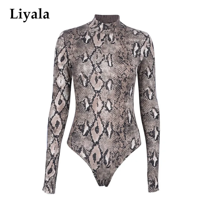 Sexy Snake Print One Piece Bodysuit Turtleneck Long Sleeve Body Women Ladies Combinaison Top Slim Bodycon Jumpsuit Body Mujer
Sexy Snake Print One Piece Bodysuit Turtleneck Long Sleeve Body Women Ladies Combinaison Top Slim Bodycon Jumpsuit Body Mujer