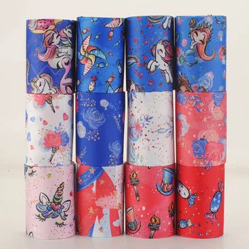 Design Random set 5/10yards 3'' 75mm cartoon Unicorn printed grosgrain ribbon,each is 1/2y
Design Random set 5/10yards 3'' 75mm cartoon Unicorn printed grosgrain ribbon,each is 1/2y