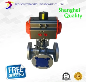 1" DN25 pneumatic stainless steel flange ball valve,3 way 316 flange ball valve with double acting actuactor_PN16 T-port
1" DN25 pneumatic stainless steel flange ball valve,3 way 316 flange ball valve with double acting actuactor_PN16 T-port