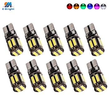 10PCS T10 W5W 194 168 led CANBUS 7014 10 SMD Error Free Auto Light bulbs 6500K DC 12V White Yellow Pink Car Styling 300Lm
10PCS T10 W5W 194 168 led CANBUS 7014 10 SMD Error Free Auto Light bulbs 6500K DC 12V White Yellow Pink Car Styling 300Lm