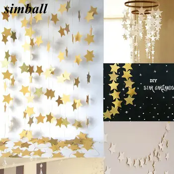 4m Happy Birthday Bright Gold Star Birthday Party Decoration Paper Garlands Wedding Screen Decor Supplies Girls Bedroom Decor
4m Happy Birthday Bright Gold Star Birthday Party Decoration Paper Garlands Wedding Screen Decor Supplies Girls Bedroom Decor