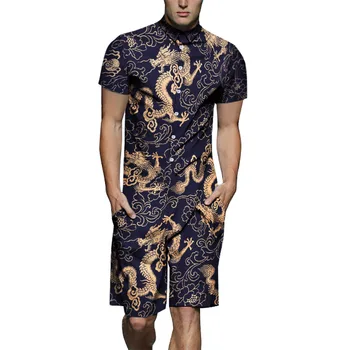 Men Rompers Fashion 3D Dragon Print Jumpsuit Summer Hoiday Hawaiian Playsuit Overalls One Piece Slim Fit Men's Sets TS-477
Men Rompers Fashion 3D Dragon Print Jumpsuit Summer Hoiday Hawaiian Playsuit Overalls One Piece Slim Fit Men's Sets TS-477