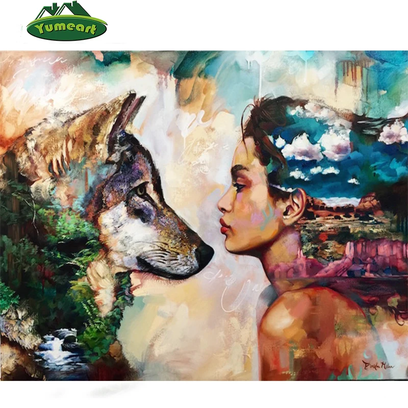 Needlework 3D Diamond Embroidery Women Wolf Full Resin Diamond with Picture Home Decor Mosaic Diy Square Diamond Painting People
Needlework 3D Diamond Embroidery Women Wolf Full Resin Diamond with Picture Home Decor Mosaic Diy Square Diamond Painting People