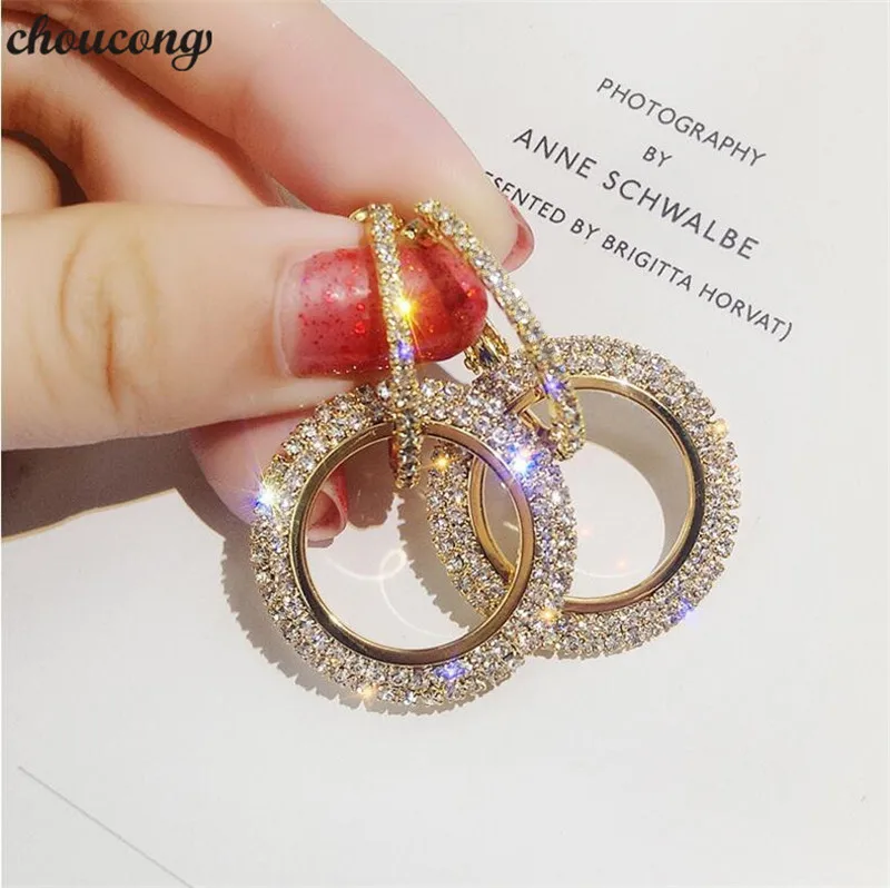 choucong Luxury Round Drop earring Crystal White Gold Filled Party Wedding Dangle Earrings for women Daily jewelry
choucong Luxury Round Drop earring Crystal White Gold Filled Party Wedding Dangle Earrings for women Daily jewelry