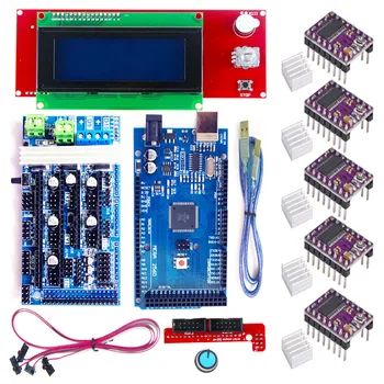 Ramps 1.6 kit Base on Ramps 1.4 1.5 with 2004LCD Smart Controller Mega2560 Control Board Reprap Mendel 3D printer part
Ramps 1.6 kit Base on Ramps 1.4 1.5 with 2004LCD Smart Controller Mega2560 Control Board Reprap Mendel 3D printer part