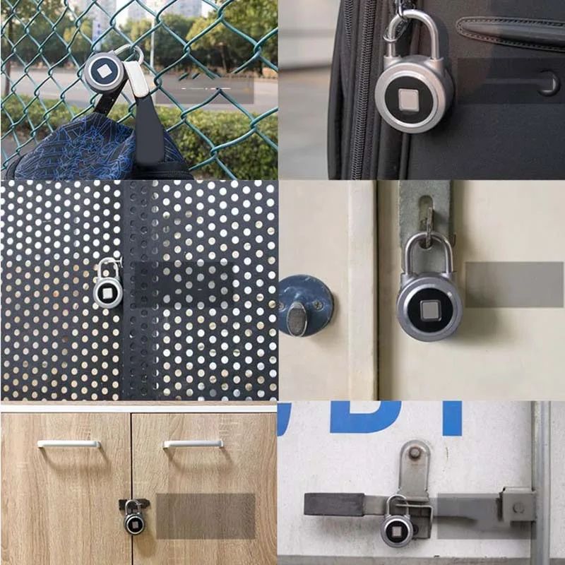 Fingerprint Recognition Bluetooth Lock APP Control Anti Theft Padlock for Gate Luggage Bicycle SL@88
Fingerprint Recognition Bluetooth Lock APP Control Anti Theft Padlock for Gate Luggage Bicycle SL@88