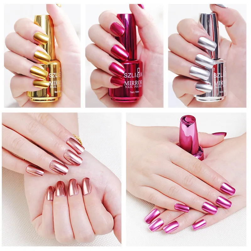 100% Brand New Metallic Nail Polish Magic Mirror Effect Chrome Harmless Long-Lasting Nail Art Polish Varnish Beauty Dropshipping
100% Brand New Metallic Nail Polish Magic Mirror Effect Chrome Harmless Long-Lasting Nail Art Polish Varnish Beauty Dropshipping