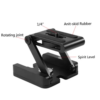 Camera Pan Tilt Head Aluminum Alloy Z Type Foldable Quick Release Plate Stand Holder Slider Tripod For Canon Nikon Sony EM88 
Camera Pan Tilt Head Aluminum Alloy Z Type Foldable Quick Release Plate Stand Holder Slider Tripod For Canon Nikon Sony EM88