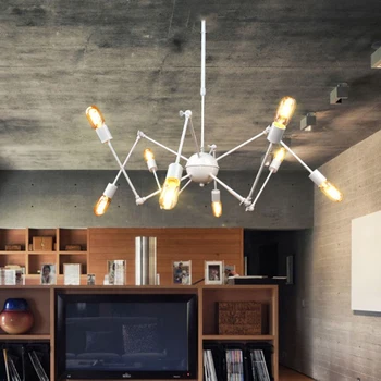 Modern Suspension Spider Pendant Lights With 6/8 Heads Loft Industrial Satellite LED Pendant Lamps For Living Room & Bar
Modern Suspension Spider Pendant Lights With 6/8 Heads Loft Industrial Satellite LED Pendant Lamps For Living Room & Bar