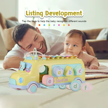 Baby Musical Toy Percussion Kid Music Instrument School Bus Toys Piano Matching Blocks kid Early Learning Educational Fun Toy
Baby Musical Toy Percussion Kid Music Instrument School Bus Toys Piano Matching Blocks kid Early Learning Educational Fun Toy
