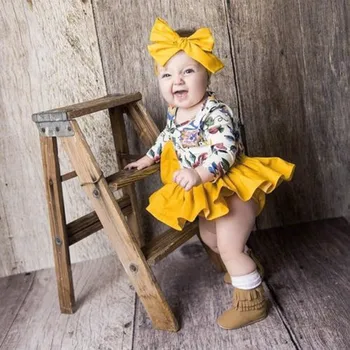 Newborn Infant Baby Girls Floral Bodysuit Skirt Headbands Outfits Clothing Newborn Bodysuit Set Girl Yenidogan Bebek Giyim 
Newborn Infant Baby Girls Floral Bodysuit Skirt Headbands Outfits Clothing Newborn Bodysuit Set Girl Yenidogan Bebek Giyim