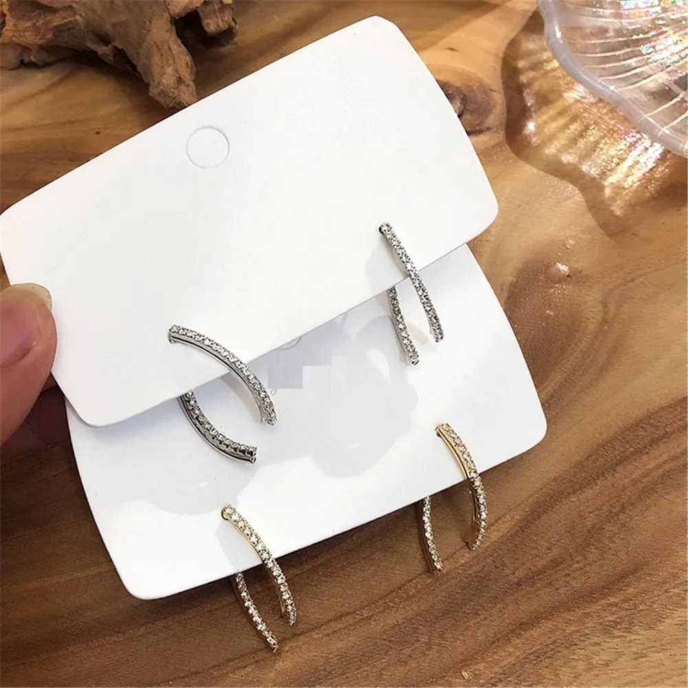 AOMU Minimalist Rhinestone Cross Metal Gold Silver Irregular Geometric Drop Statement Earrings for Women Gift Party Jewelry
AOMU Minimalist Rhinestone Cross Metal Gold Silver Irregular Geometric Drop Statement Earrings for Women Gift Party Jewelry