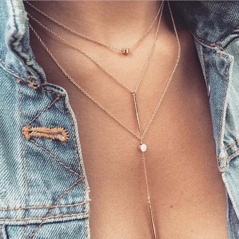 2017 New Women's Necklace & Pendant 3 Multilayer Necklace Tassel Charm Bar Fashion Necklace Women's Gift
2017 New Women's Necklace & Pendant 3 Multilayer Necklace Tassel Charm Bar Fashion Necklace Women's Gift