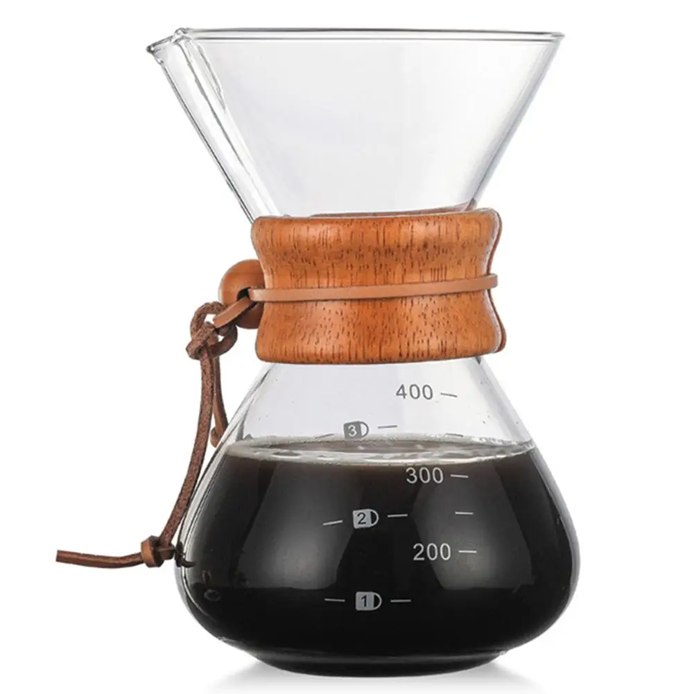 400ml High-borosilicate Glass Pour-over Manual Drip Coffee Maker High Temperature Resistant Glass Cup With Cartoon Packing
400ml High-borosilicate Glass Pour-over Manual Drip Coffee Maker High Temperature Resistant Glass Cup With Cartoon Packing