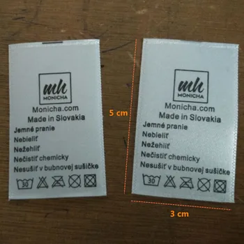 1000PCS , 3 * 5 cm Custom Soft satin cloth washing tag White care label for clothing symble
1000PCS , 3 * 5 cm Custom Soft satin cloth washing tag White care label for clothing symble