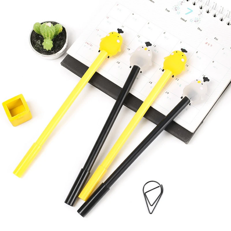 4 Pcs/Lot Kawaii Chicks Gel Pen 0.5mm Black Ink Cute Cartoon Stationery office material school supply Canetas escolar papelaria
4 Pcs/Lot Kawaii Chicks Gel Pen 0.5mm Black Ink Cute Cartoon Stationery office material school supply Canetas escolar papelaria