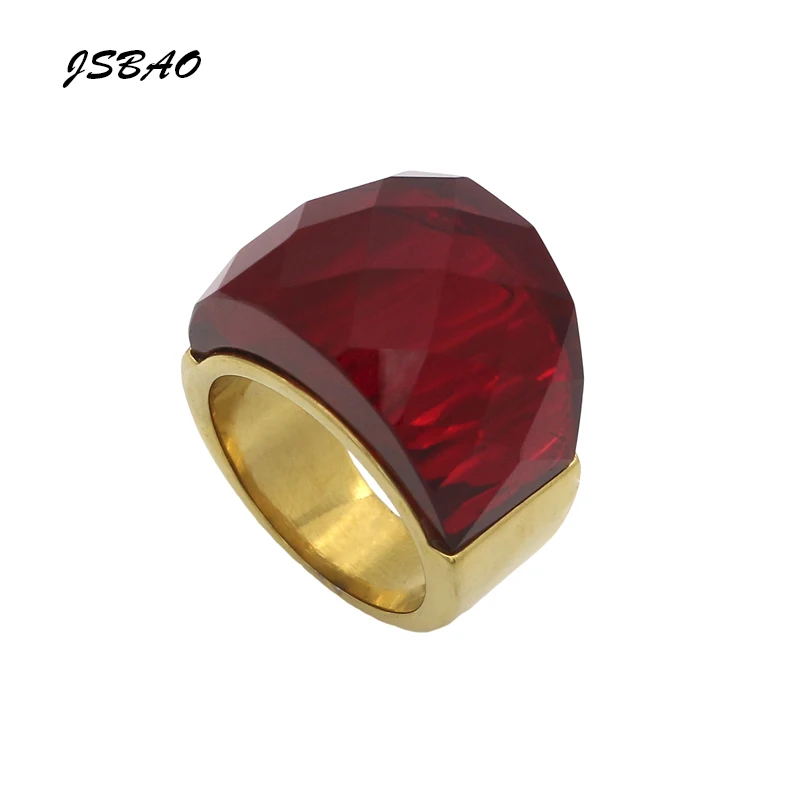 JSBAO New Fashion Women Luxury Brand Crystal Jewelry Ring 316L Stainless Steel With Big Crystal Ring For Women's Jewelry
JSBAO New Fashion Women Luxury Brand Crystal Jewelry Ring 316L Stainless Steel With Big Crystal Ring For Women's Jewelry