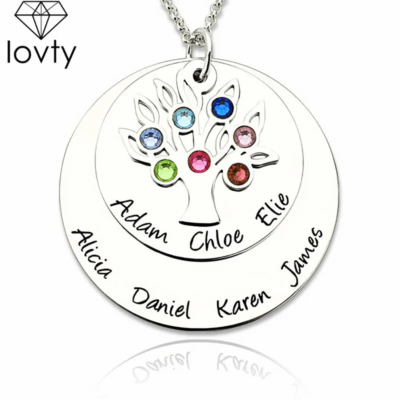 lovty Custom Made Personalized Family Tree Necklace Engraved Names Necklace Hand Stamped Layered Family Tree Disc Necklace
lovty Custom Made Personalized Family Tree Necklace Engraved Names Necklace Hand Stamped Layered Family Tree Disc Necklace