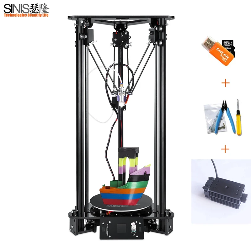 Delta Impresora 3D Auto-Level Platform Pulley Linear Guide Large Printing Size Desktop DIY Kit 3D Printer with Laser Engraving
Delta Impresora 3D Auto-Level Platform Pulley Linear Guide Large Printing Size Desktop DIY Kit 3D Printer with Laser Engraving