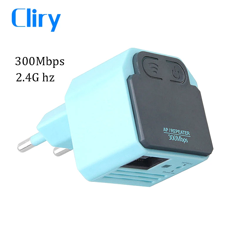 

Cliry 802.11b/g/n 300Mbps wifi Router Expander Roteador Wireless Repeater extender 2.4ghz signal amplifier