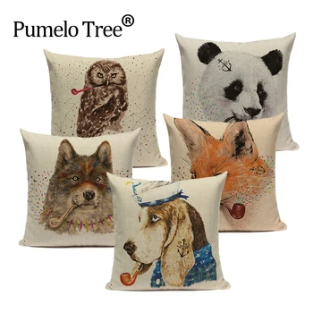 Animal throw pillow lion dog panda home cushions for sofa drom linen decorative square one side print coustom cushion cover
Animal throw pillow lion dog panda home cushions for sofa drom linen decorative square one side print coustom cushion cover