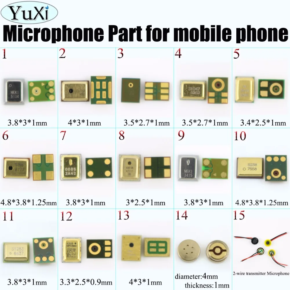 YuXi For iPhone 4 4S 5 5S SE 5C 6 6G 6S Mic speaker microphone transmitter for Redmi Note 4 For Xiaomi etc.
YuXi For iPhone 4 4S 5 5S SE 5C 6 6G 6S Mic speaker microphone transmitter for Redmi Note 4 For Xiaomi etc.