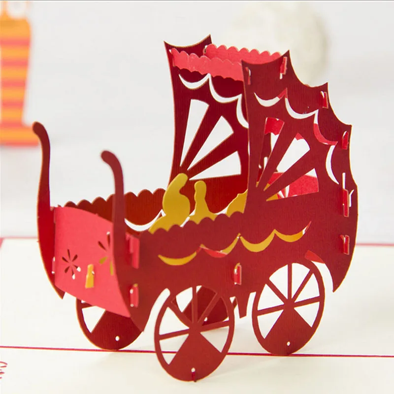 3D Pop Up Card Baby Carriage Invitation Happy Birthday Christmas Personalised -Y102
3D Pop Up Card Baby Carriage Invitation Happy Birthday Christmas Personalised -Y102