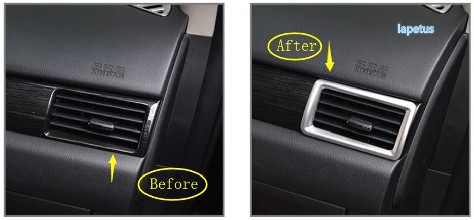 Lapetus Air Conditioning AC Outlet Vent Decoration Frame Cover Trim 4 Pcs / Set Fit For Mitsubishi Outlander 2014 - 2019 / ABS
Lapetus Air Conditioning AC Outlet Vent Decoration Frame Cover Trim 4 Pcs / Set Fit For Mitsubishi Outlander 2014 - 2019 / ABS