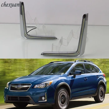 CSCSNL 2PCS Car LED DRL Daytime Running Lights 12V ABS Waterproof Chromed Fog Lamps Cover Car-Styling For Subaru XV 2016 2017
CSCSNL 2PCS Car LED DRL Daytime Running Lights 12V ABS Waterproof Chromed Fog Lamps Cover Car-Styling For Subaru XV 2016 2017