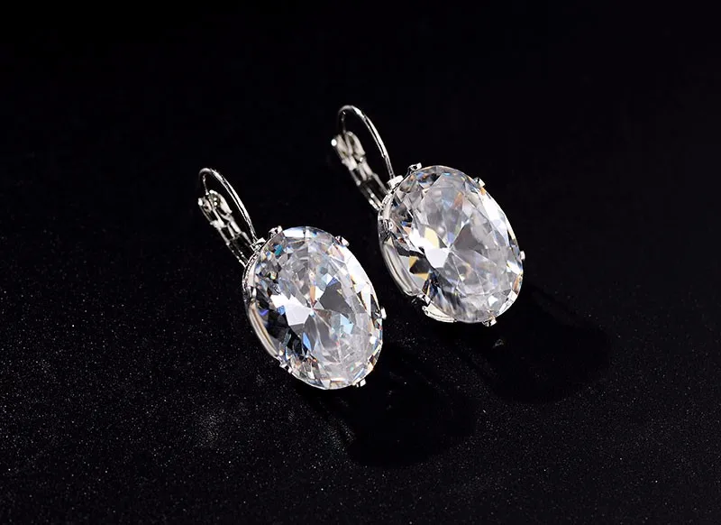 CARSINEL 5 Colors Big Oval Zircon Hoop Earrings for Women Fashion 13*18mm CZ Indian Fringe Circle Earing Bijoux Girls Gifts CARSINEL 5 Colors Big Oval Zircon Hoop Earrings for Women Fashion 13*18mm CZ Indian Fringe Circle Earing Bijoux Girls Gifts