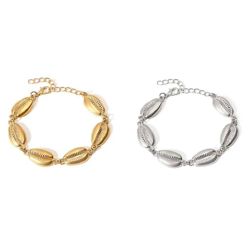 New Fashion Style Shell Bracelet Bohemian Fashion Beach Alloy Shell Lady Bracelet Jewelry Party Gifts Chain Bracelet For Women
New Fashion Style Shell Bracelet Bohemian Fashion Beach Alloy Shell Lady Bracelet Jewelry Party Gifts Chain Bracelet For Women