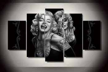 Canvas Painting New 5 Pieces/sets Canvas Art Marilyn Monroe Canvas Wall Art Painting Decoration For Home Abstract Figure poster
Canvas Painting New 5 Pieces/sets Canvas Art Marilyn Monroe Canvas Wall Art Painting Decoration For Home Abstract Figure poster