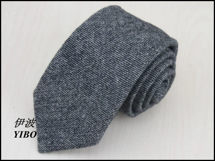 (1 pieces/lot) men tie/100% wool/Grey thin horizontal stripesHigh-quality Men's business black neck tie free shipping | Аксессуары