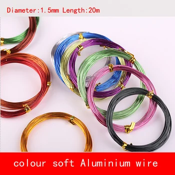 diameter 1.5mm length 20 meter 99.9% pure Aluminum wire soft not fade color AL wire for Industry lab DIY Horticultural model
diameter 1.5mm length 20 meter 99.9% pure Aluminum wire soft not fade color AL wire for Industry lab DIY Horticultural model
