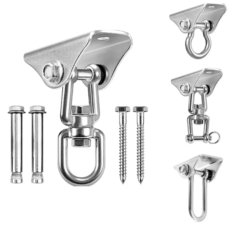 1000 lb Stainless Steel Heavy Duty Swing Hangers Suspension Hooks with Bolt Hammock Accessories
1000 lb Stainless Steel Heavy Duty Swing Hangers Suspension Hooks with Bolt Hammock Accessories