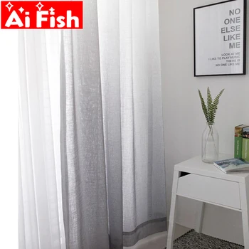 Northern Modern Simple Grey Hemp Curtains Fabric Sheer Curtains For Living Room Blue Gradient Window Treatments Tulle MY092#40
Northern Modern Simple Grey Hemp Curtains Fabric Sheer Curtains For Living Room Blue Gradient Window Treatments Tulle MY092#40