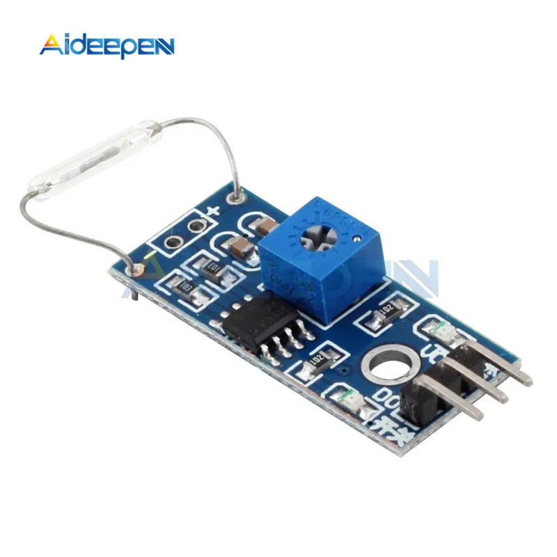 

DC 3.3V-5V Reed Switch Sensor Module Magnetron Module Reed Switch MagSwitch With Fixed Bolt Hole For Arduino DIY Kit