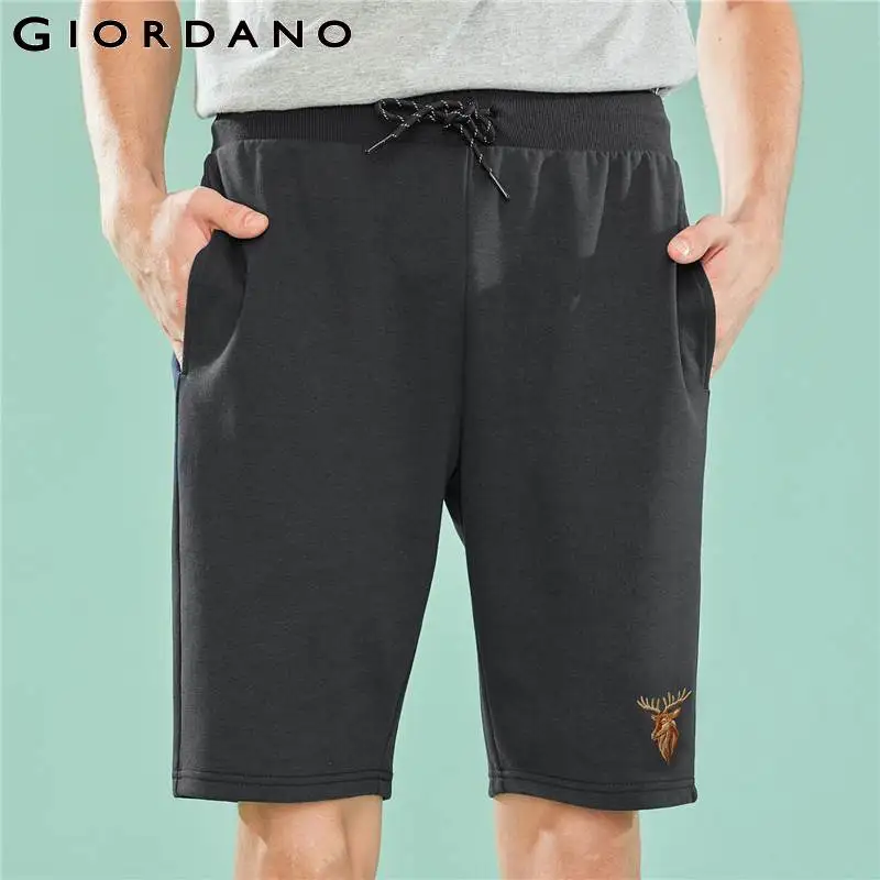 Giordano Men Shorts Men Embroidered Deer Pattern Drawstring Waist Casual Shorts Men Quality Fabric Fun Summer Clothes
Giordano Men Shorts Men Embroidered Deer Pattern Drawstring Waist Casual Shorts Men Quality Fabric Fun Summer Clothes