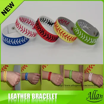 Leather Softball Seam Bracelets Yellow with Red Seam Wholesale Fast Pitch
Leather Softball Seam Bracelets Yellow with Red Seam Wholesale Fast Pitch