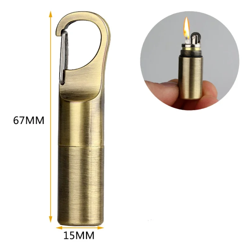 Hanging Buckle Mini Kerosene Lighter Capsule Gasoline Lighter Outdoor Key Chain Buckle Lighter Inflated Wheel Lighter Survival
Hanging Buckle Mini Kerosene Lighter Capsule Gasoline Lighter Outdoor Key Chain Buckle Lighter Inflated Wheel Lighter Survival