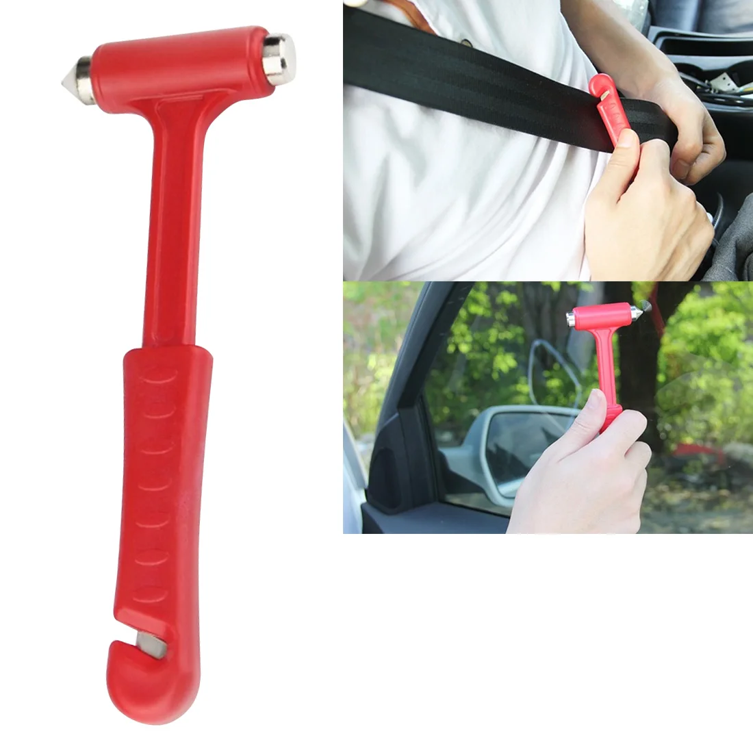 Mini Car Safety Hammer Life Saving Escape Emergency Hammer Seat Belt Cutter Window Glass Breaker Car Rescue Red Hammer
Mini Car Safety Hammer Life Saving Escape Emergency Hammer Seat Belt Cutter Window Glass Breaker Car Rescue Red Hammer