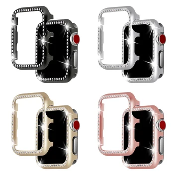 Smart Watch Female Metal Diamond Protective Case Screen Saver Watch Case Cover Women Colorful Frame Protective For Apple Watch
Smart Watch Female Metal Diamond Protective Case Screen Saver Watch Case Cover Women Colorful Frame Protective For Apple Watch