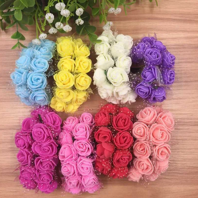 12pcs/lot Simulation Mini Rose Artificial flower foam flower diy flower ball garland headdress Wedding decoration Bridal Flowers
12pcs/lot Simulation Mini Rose Artificial flower foam flower diy flower ball garland headdress Wedding decoration Bridal Flowers