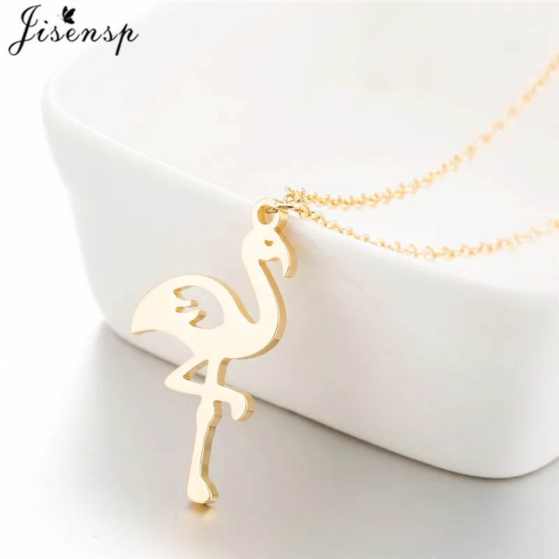 Jisensp Unique Long Chain Flamingo Stainless Steel Necklace for Women Fashion Jewelry Bird Animal Necklaces Pendants Collares
Jisensp Unique Long Chain Flamingo Stainless Steel Necklace for Women Fashion Jewelry Bird Animal Necklaces Pendants Collares