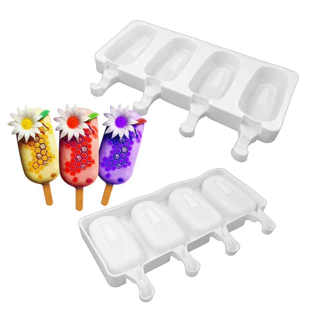 GODWJ Silicone Ice Cream Mold Reusable Ices Cube Tray Maker Frozen Popsicle Molds Ellipse Shape Cake Decorating Tools
GODWJ Silicone Ice Cream Mold Reusable Ices Cube Tray Maker Frozen Popsicle Molds Ellipse Shape Cake Decorating Tools